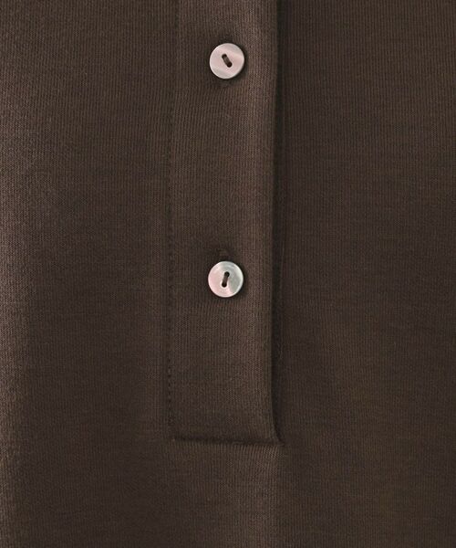 OPAQUE.CLIP / オペーク ドット クリップ ワンピース | ポロ衿配色ミニワンピース【洗濯機OK】 | 詳細8