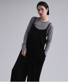 OPAQUE.CLIP / オペーク ドット クリップ サロペット・オールインワン | 【es】ベロアサロペット【洗濯機OK】