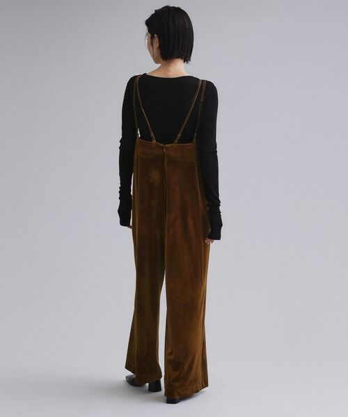 OPAQUE.CLIP / オペーク ドット クリップ サロペット・オールインワン | 【es】ベロアサロペット【洗濯機OK】 | 詳細11