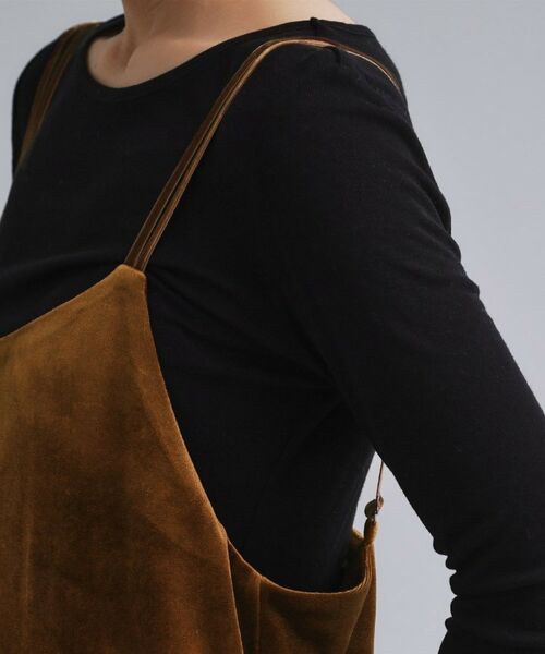 OPAQUE.CLIP / オペーク ドット クリップ サロペット・オールインワン | 【es】ベロアサロペット【洗濯機OK】 | 詳細15