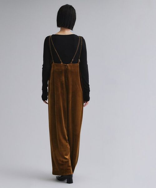 OPAQUE.CLIP / オペーク ドット クリップ サロペット・オールインワン | 【es】ベロアサロペット【洗濯機OK】 | 詳細7