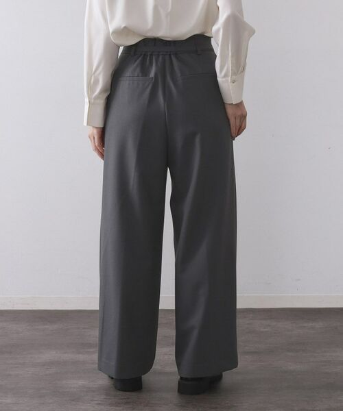 OPAQUE.CLIP / オペーク ドット クリップ パンツ | ベルト付きタックワイドパンツ【洗濯機OK】 | 詳細7
