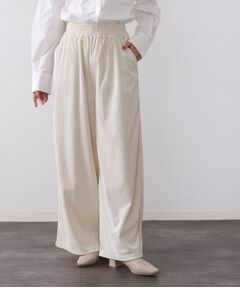 OPAQUE.CLIP / オペーク ドット クリップ パンツ | ゴーデュロイジャージイージーワイドパンツ【洗濯機OK】