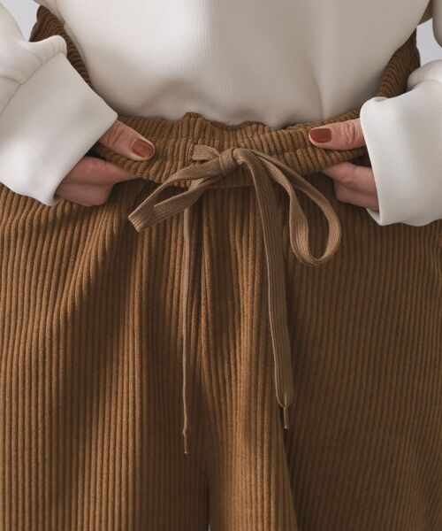 OPAQUE.CLIP / オペーク ドット クリップ パンツ | ゴーデュロイジャージイージーワイドパンツ【洗濯機OK】 | 詳細13