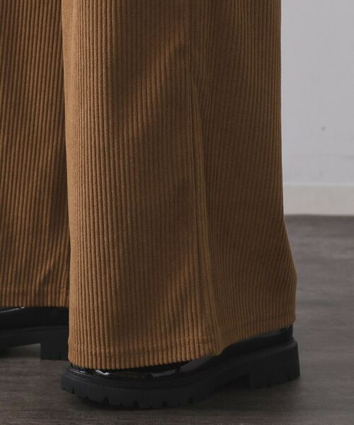OPAQUE.CLIP / オペーク ドット クリップ パンツ | ゴーデュロイジャージイージーワイドパンツ【洗濯機OK】 | 詳細15