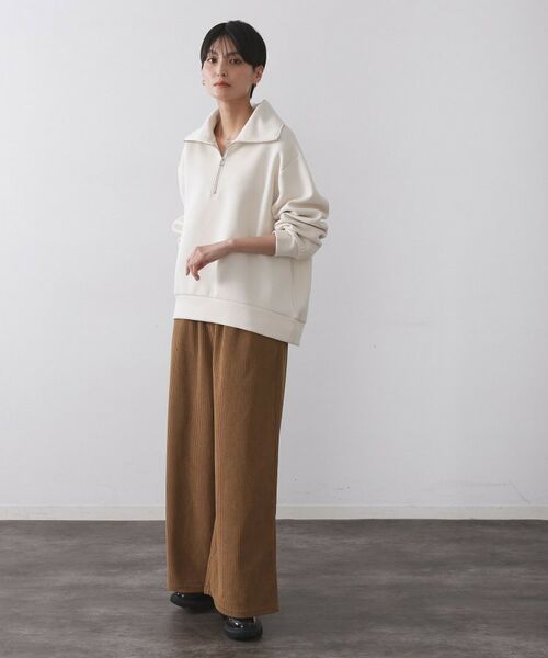 OPAQUE.CLIP / オペーク ドット クリップ パンツ | ゴーデュロイジャージイージーワイドパンツ【洗濯機OK】 | 詳細6