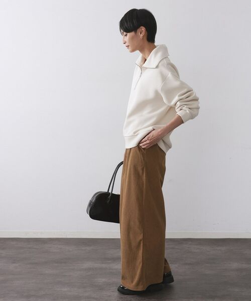 OPAQUE.CLIP / オペーク ドット クリップ パンツ | ゴーデュロイジャージイージーワイドパンツ【洗濯機OK】 | 詳細7