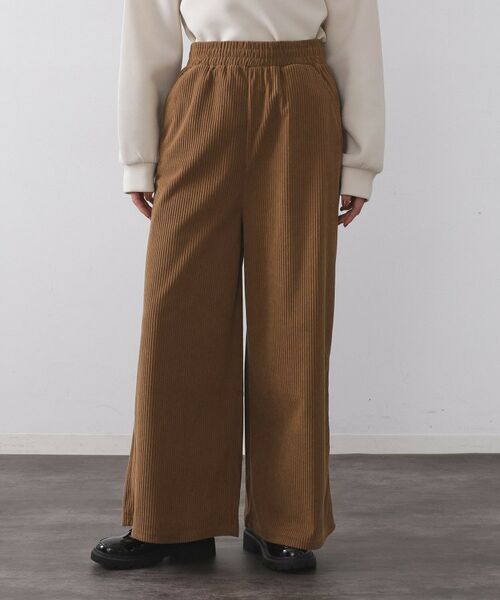 OPAQUE.CLIP / オペーク ドット クリップ パンツ | ゴーデュロイジャージイージーワイドパンツ【洗濯機OK】 | 詳細9