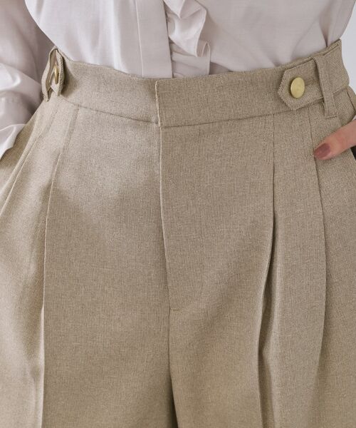 OPAQUE.CLIP / オペーク ドット クリップ パンツ | ストレッチタックワイドパンツ/セットアップ対応可【洗濯機OK】 | 詳細12