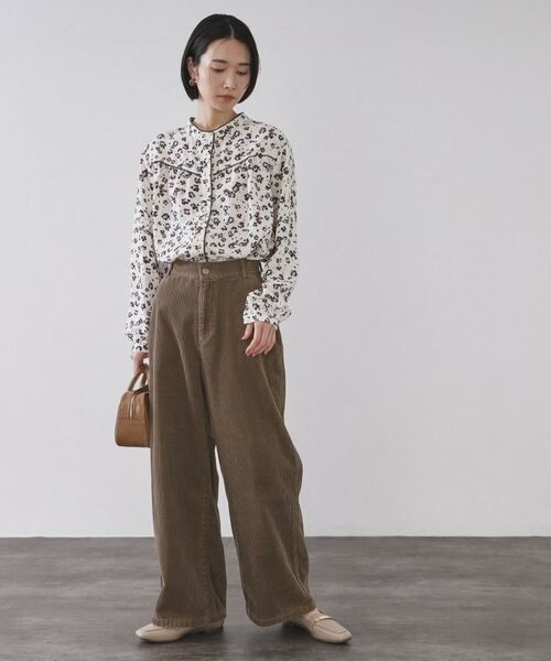 OPAQUE.CLIP / オペーク ドット クリップ パンツ | コーデュロイワイドパンツ【洗濯機OK】 | 詳細8