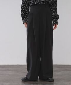 OPAQUE.CLIP / オペーク ドット クリップ パンツ | タックデザインワイドパンツ【洗濯機OK】