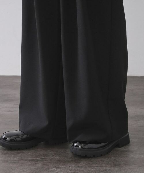OPAQUE.CLIP / オペーク ドット クリップ パンツ | タックデザインワイドパンツ【洗濯機OK】 | 詳細15