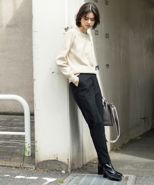 OPAQUE.CLIP / オペーク ドット クリップ パンツ | 裏起毛ハイストレッチイージーテーパードパンツ【洗濯機OK】 | 詳細11