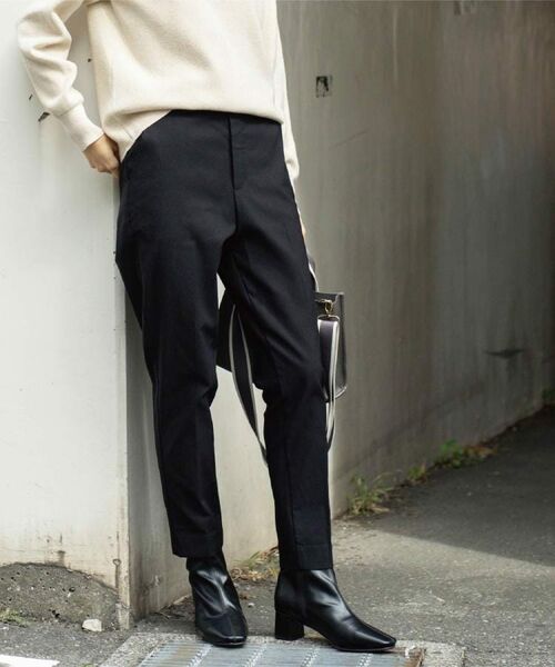 OPAQUE.CLIP / オペーク ドット クリップ パンツ | 裏起毛ハイストレッチイージーテーパードパンツ【洗濯機OK】 | 詳細12