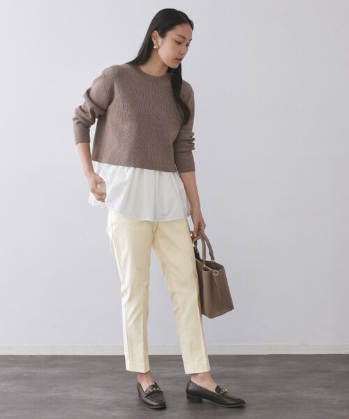 OPAQUE.CLIP / オペーク ドット クリップ パンツ | 裏起毛ハイストレッチイージーテーパードパンツ【洗濯機OK】 | 詳細22