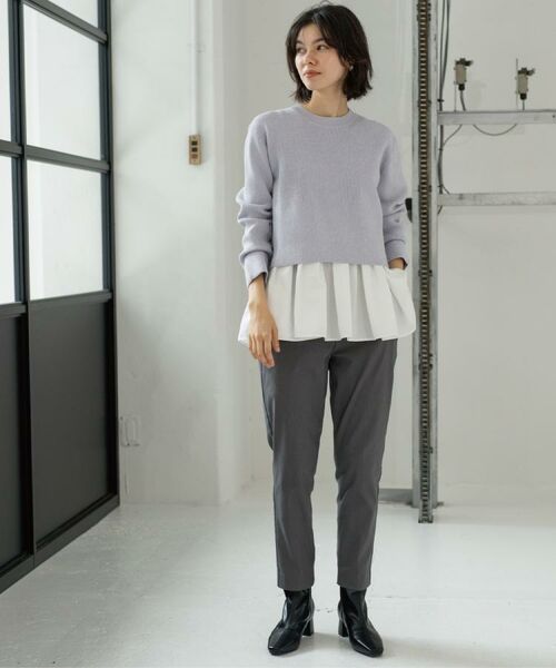 OPAQUE.CLIP / オペーク ドット クリップ パンツ | 裏起毛ハイストレッチイージーテーパードパンツ【洗濯機OK】 | 詳細6