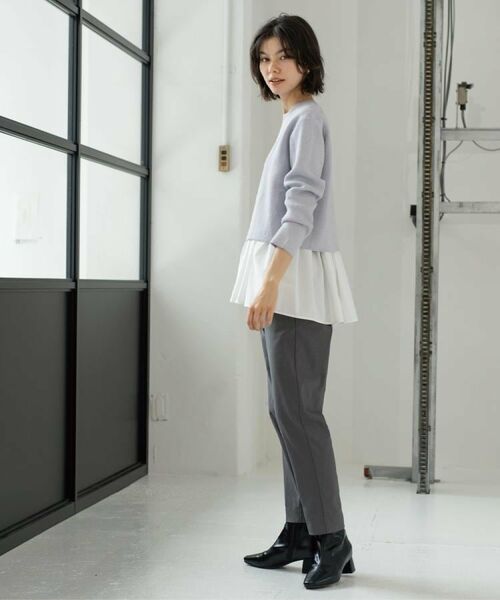 OPAQUE.CLIP / オペーク ドット クリップ パンツ | 裏起毛ハイストレッチイージーテーパードパンツ【洗濯機OK】 | 詳細8