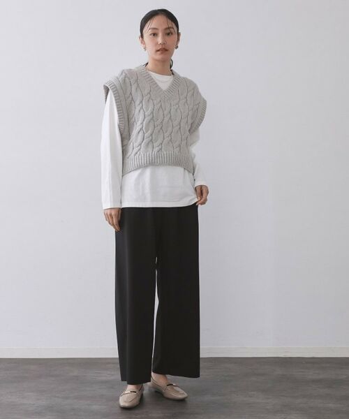 OPAQUE.CLIP / オペーク ドット クリップ パンツ | イージーワイドパンツ【洗濯機OK】 | 詳細7