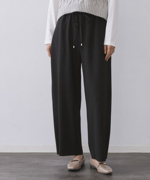 OPAQUE.CLIP / オペーク ドット クリップ パンツ | イージーワイドパンツ【洗濯機OK】(ブラック(019))