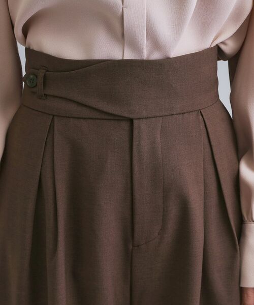 OPAQUE.CLIP / オペーク ドット クリップ パンツ | 【es】ハイウエストタックワイドパンツ【洗濯機洗い可】 | 詳細12