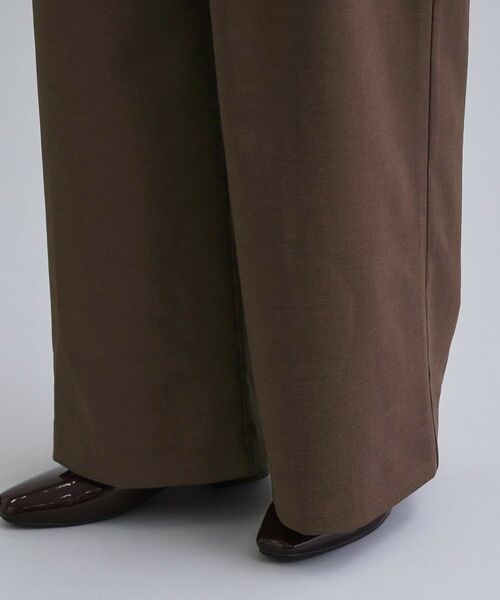 OPAQUE.CLIP / オペーク ドット クリップ パンツ | 【es】ハイウエストタックワイドパンツ【洗濯機洗い可】 | 詳細15