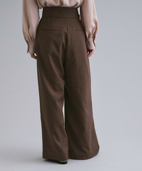 OPAQUE.CLIP / オペーク ドット クリップ パンツ | 【es】ハイウエストタックワイドパンツ【洗濯機洗い可】 | 詳細5