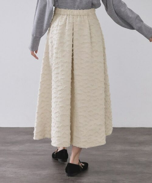 OPAQUE.CLIP / オペーク ドット クリップ ロング・マキシ丈スカート | フェザージャカードタックフレアスカート【洗濯機OK】 | 詳細11