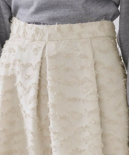 OPAQUE.CLIP / オペーク ドット クリップ ロング・マキシ丈スカート | フェザージャカードタックフレアスカート【洗濯機OK】 | 詳細12