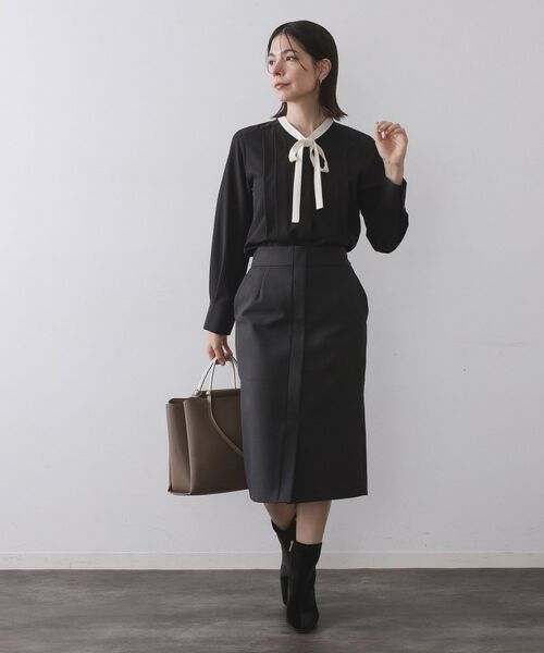 OPAQUE.CLIP / オペーク ドット クリップ スカート | ミドル丈タイトスカート【洗濯機OK】 | 詳細1