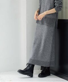 OPAQUE.CLIP / オペーク ドット クリップ ロング・マキシ丈スカート | ラメスパンコールナロースカート/セットアップ対応可【洗濯機OK】