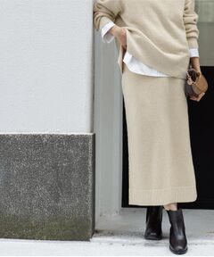 OPAQUE.CLIP / オペーク ドット クリップ ロング・マキシ丈スカート | ラメスパンコールナロースカート/セットアップ対応可【洗濯機OK】