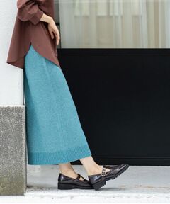 OPAQUE.CLIP / オペーク ドット クリップ ロング・マキシ丈スカート | ラメスパンコールナロースカート/セットアップ対応可【洗濯機OK】