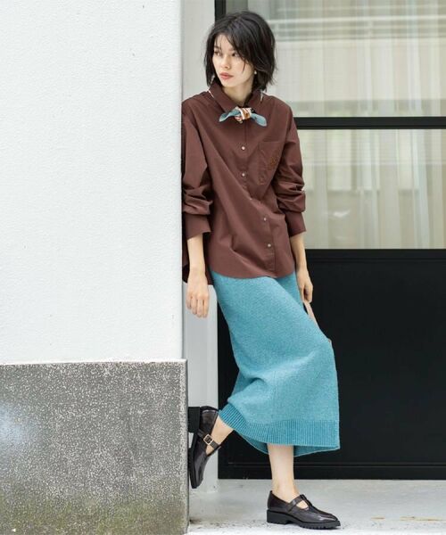 OPAQUE.CLIP / オペーク ドット クリップ ロング・マキシ丈スカート | ラメスパンコールナロースカート/セットアップ対応可【洗濯機OK】 | 詳細27