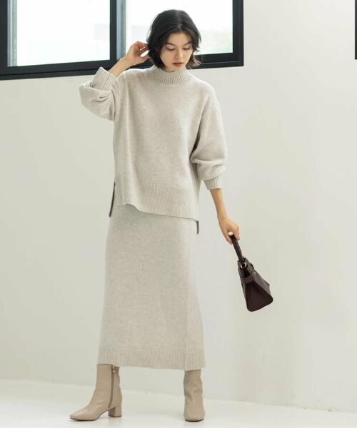 OPAQUE.CLIP / オペーク ドット クリップ ロング・マキシ丈スカート | ラメスパンコールナロースカート/セットアップ対応可【洗濯機OK】 | 詳細5