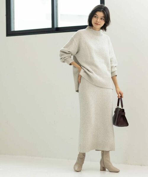 OPAQUE.CLIP / オペーク ドット クリップ ロング・マキシ丈スカート | ラメスパンコールナロースカート/セットアップ対応可【洗濯機OK】 | 詳細6