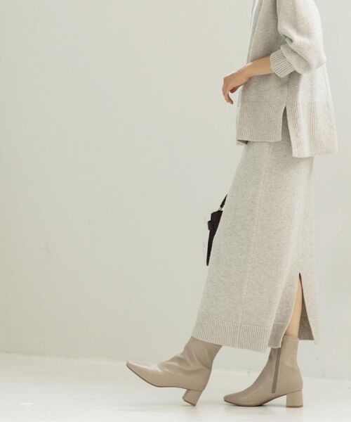 OPAQUE.CLIP / オペーク ドット クリップ ロング・マキシ丈スカート | ラメスパンコールナロースカート/セットアップ対応可【洗濯機OK】 | 詳細7