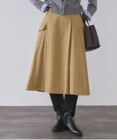 OPAQUE.CLIP / オペーク ドット クリップ スカート | アシメプリーツスカート【洗濯機OK】