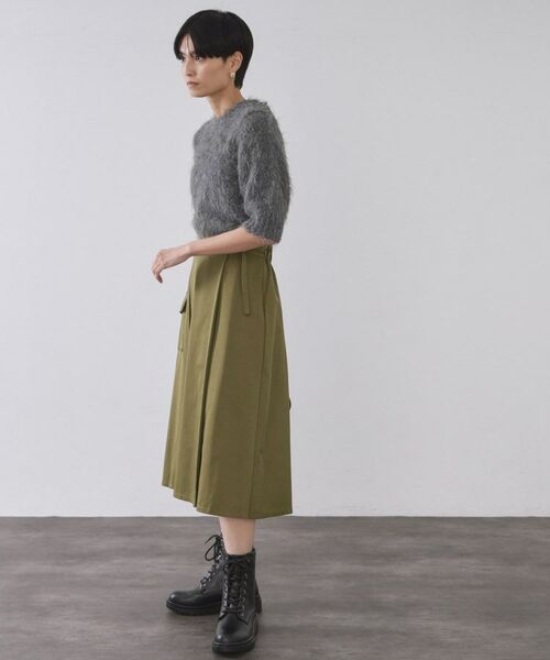 OPAQUE.CLIP / オペーク ドット クリップ スカート | アシメプリーツスカート【洗濯機OK】 | 詳細3