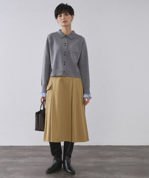 OPAQUE.CLIP / オペーク ドット クリップ スカート | アシメプリーツスカート【洗濯機OK】 | 詳細5