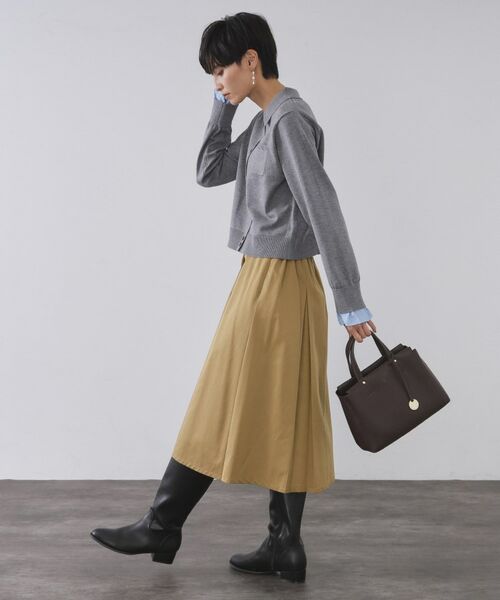 OPAQUE.CLIP / オペーク ドット クリップ スカート | アシメプリーツスカート【洗濯機OK】 | 詳細6