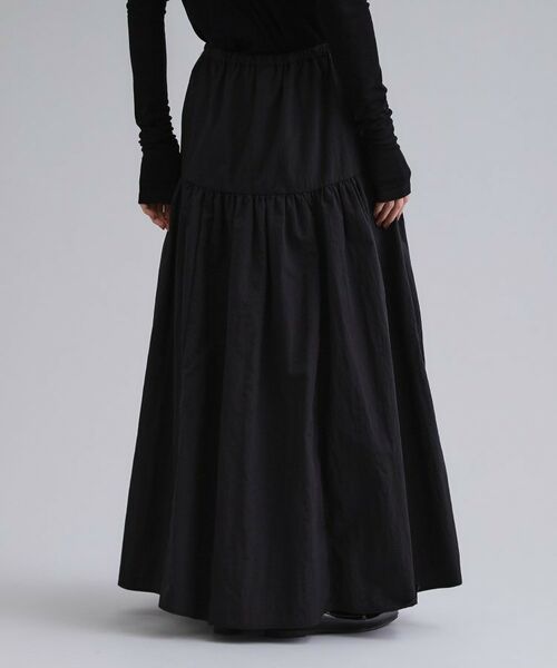 OPAQUE.CLIP / オペーク ドット クリップ ロング・マキシ丈スカート | 【es】ナイロンティアードマキシスカート【洗濯機OK】 | 詳細1