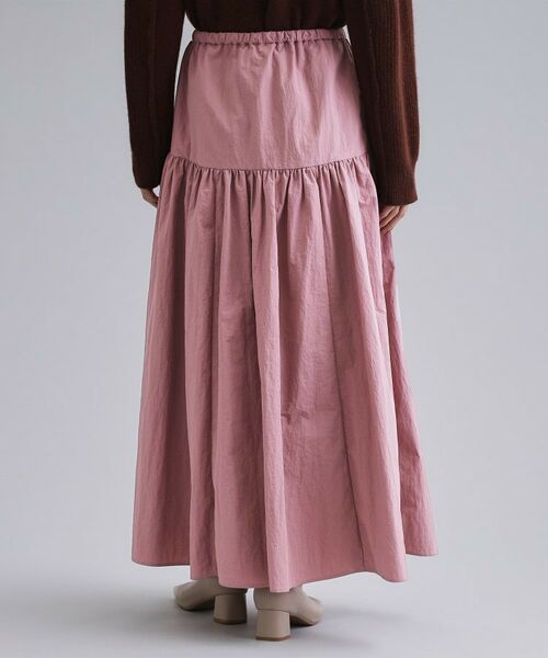 OPAQUE.CLIP / オペーク ドット クリップ ロング・マキシ丈スカート | 【es】ナイロンティアードマキシスカート【洗濯機OK】 | 詳細11