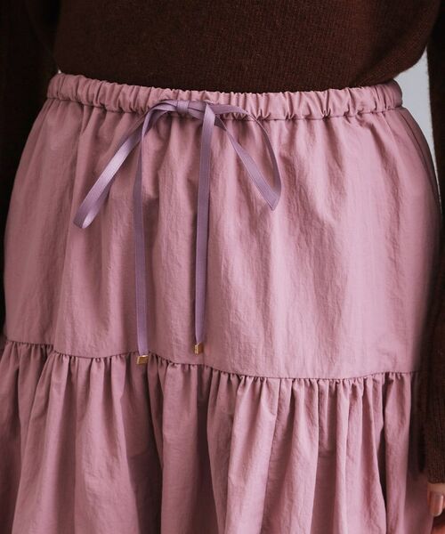 OPAQUE.CLIP / オペーク ドット クリップ ロング・マキシ丈スカート | 【es】ナイロンティアードマキシスカート【洗濯機OK】 | 詳細12