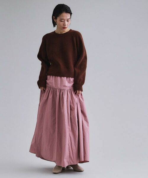 OPAQUE.CLIP / オペーク ドット クリップ ロング・マキシ丈スカート | 【es】ナイロンティアードマキシスカート【洗濯機OK】 | 詳細6