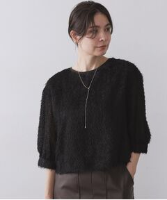 OPAQUE.CLIP / オペーク ドット クリップ シャツ・ブラウス | 前後2WAY　シアーフリンジジャカードブラウス【洗濯機OK】