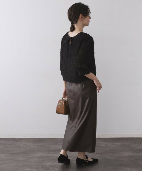 OPAQUE.CLIP / オペーク ドット クリップ シャツ・ブラウス | 前後2WAY シアーフリンジジャカードブラウス【洗濯機OK】 | 詳細11