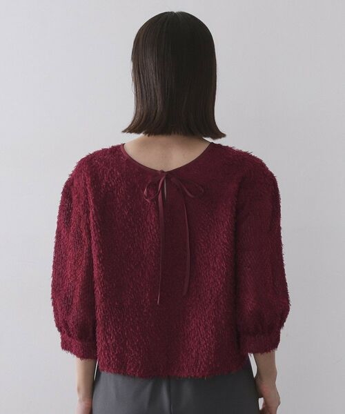 OPAQUE.CLIP / オペーク ドット クリップ シャツ・ブラウス | 前後2WAY シアーフリンジジャカードブラウス【洗濯機OK】 | 詳細24