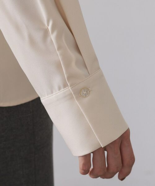 OPAQUE.CLIP / オペーク ドット クリップ シャツ・ブラウス | バイカラーボウタイブラウス【洗濯機OK】 | 詳細20