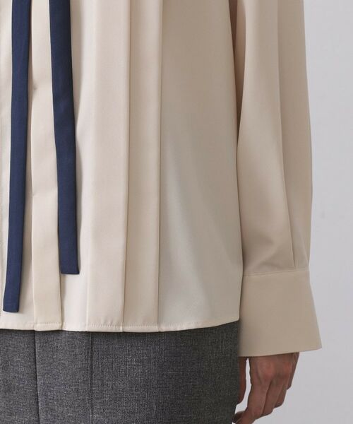 OPAQUE.CLIP / オペーク ドット クリップ シャツ・ブラウス | バイカラーボウタイブラウス【洗濯機OK】 | 詳細21