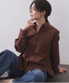 OPAQUE.CLIP / オペーク ドット クリップ シャツ・ブラウス | ポケット刺繍レギュラーカラーシャツ【洗濯機OK】